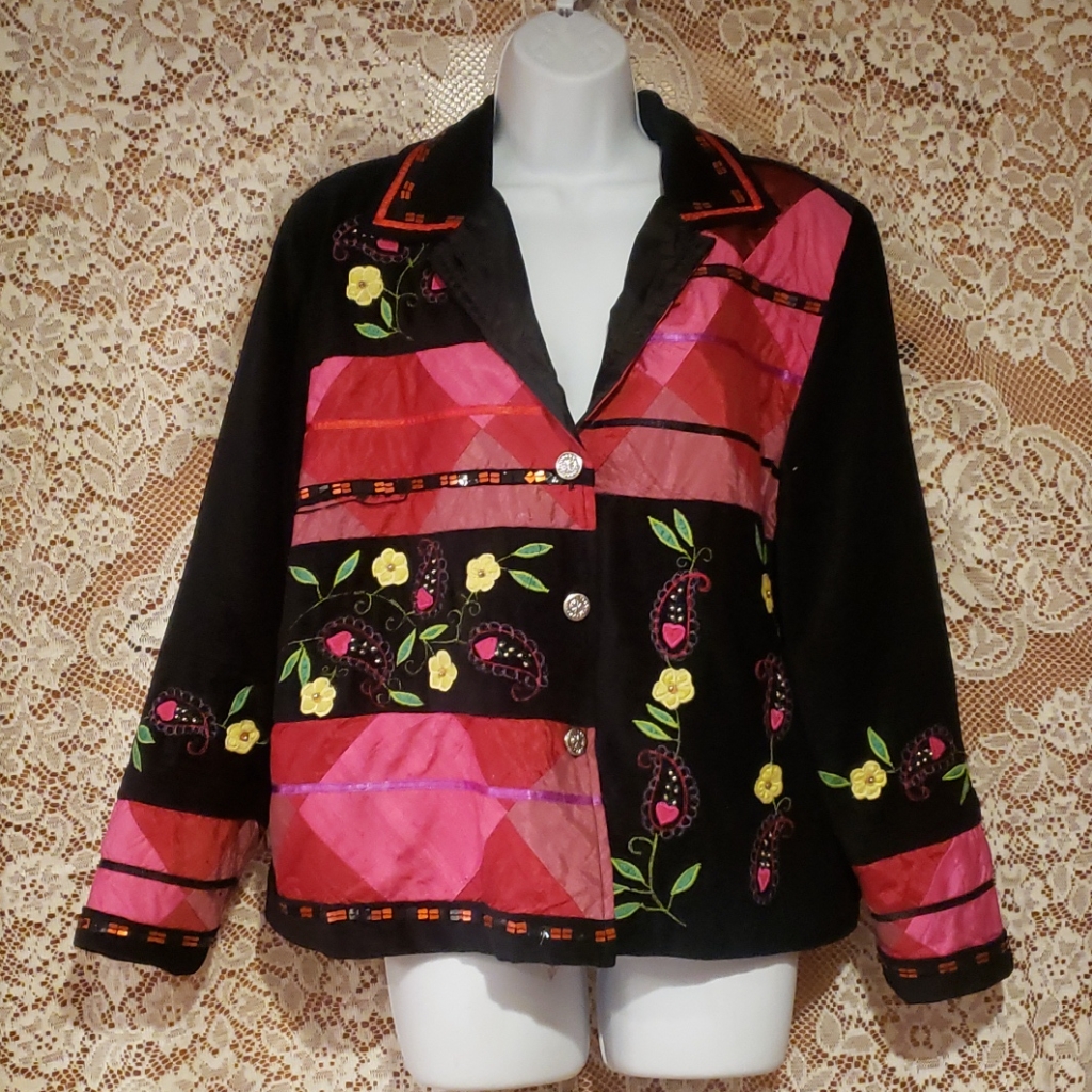 Patchwork Embroidered Blazer